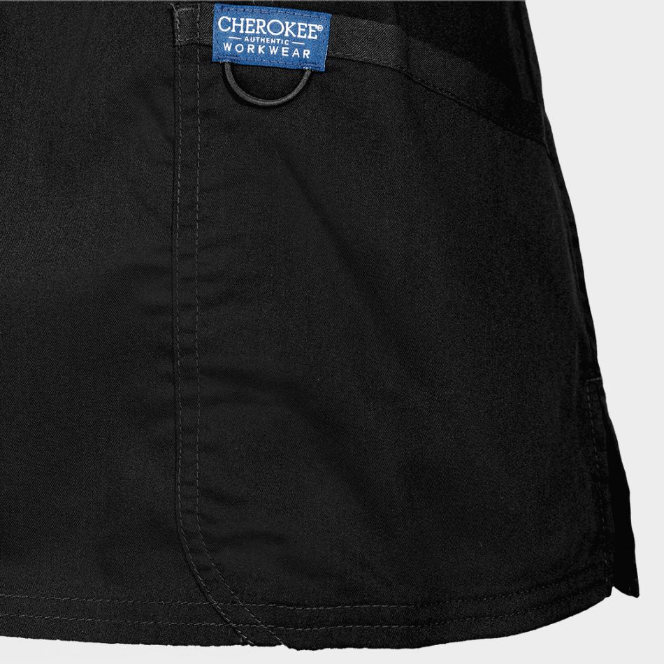 Дамска медицинска туника CHEROKEE WRAP BLACK WWE610 - Image 5