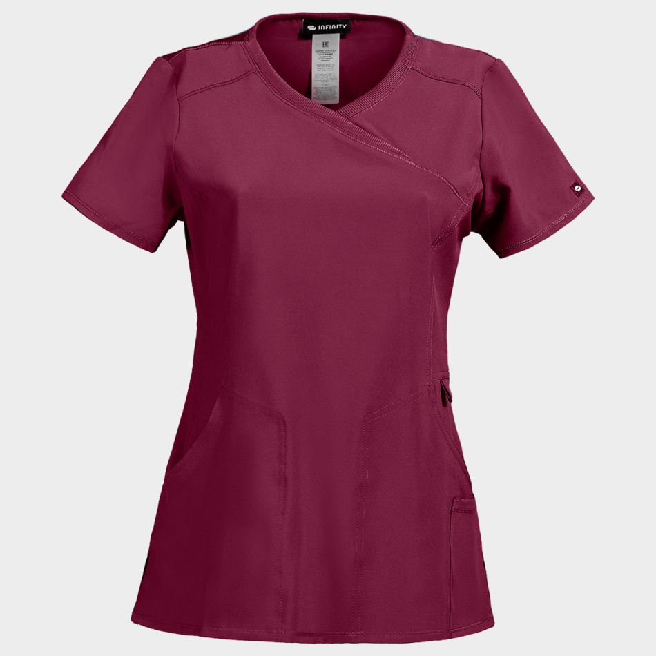 Дамска медицинска туника CHEROKEE WRAP BORDEAUX CKE2625A