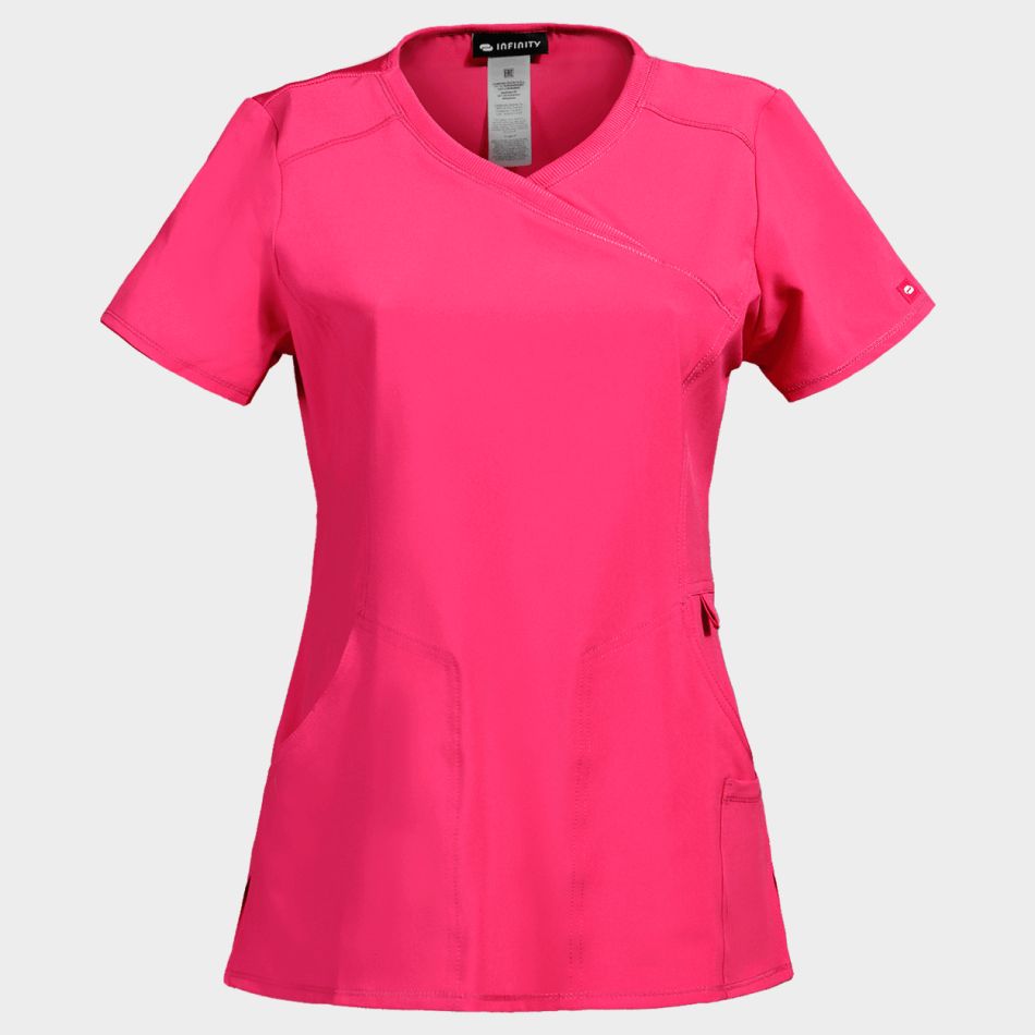 Дамска медицинска туника CHEROKEE WRAP PINK CKE2625A