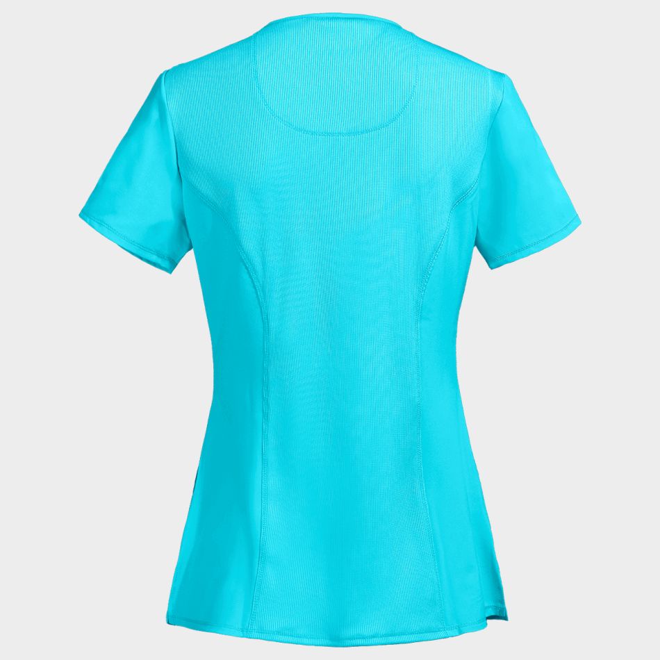 Дамска медицинска туника CHEROKEE WRAP TURQUOISE CKE2625A - Image 2
