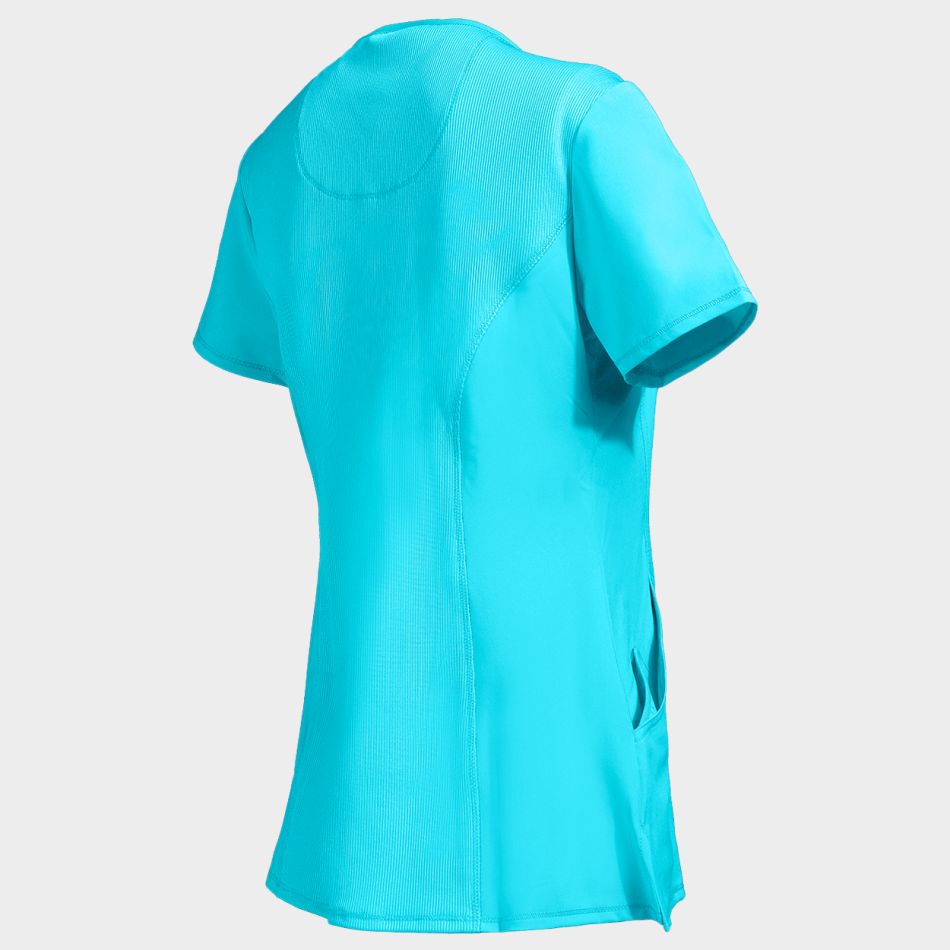 Дамска медицинска туника CHEROKEE WRAP TURQUOISE CKE2625A - Image 4