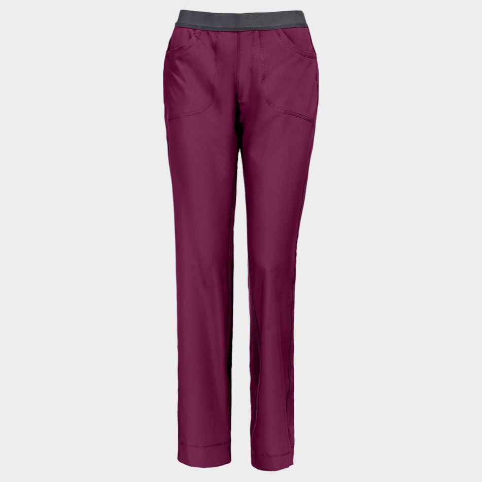 Дамски медицински панталон CHEROKEE SLIM BORDEAUX CKE1124A