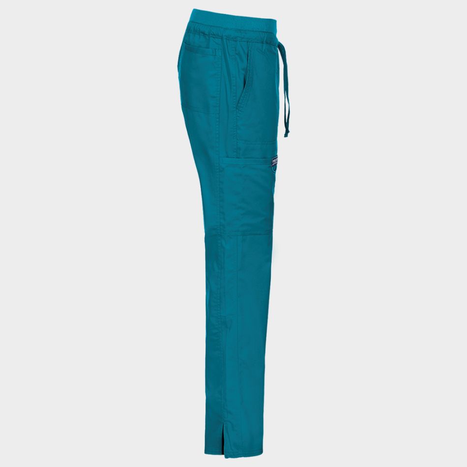 Дамски медицински панталон CHEROKEE MR TAPERED PETROL WWE105 - Image 7