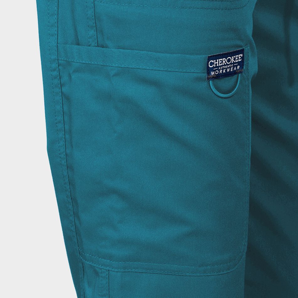 Дамски медицински панталон CHEROKEE MR TAPERED PETROL WWE105 - Image 8