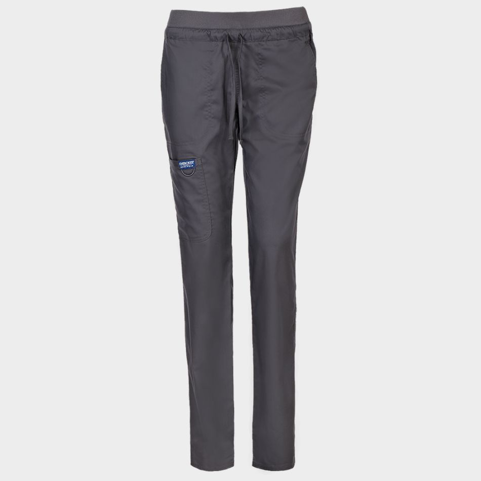 Дамски медицински панталон CHEROKEE MR TAPERED GREY WWE105