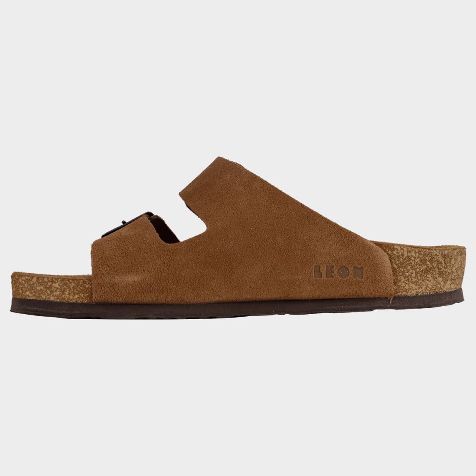 Мъжки чехли LEON MAN BROWN SUEDE - Image 4