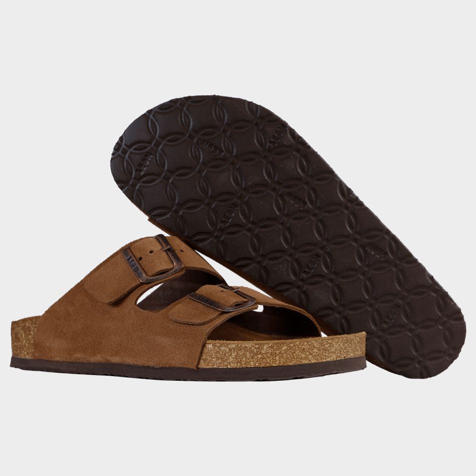 Мъжки чехли LEON MAN BROWN SUEDE - Image 6