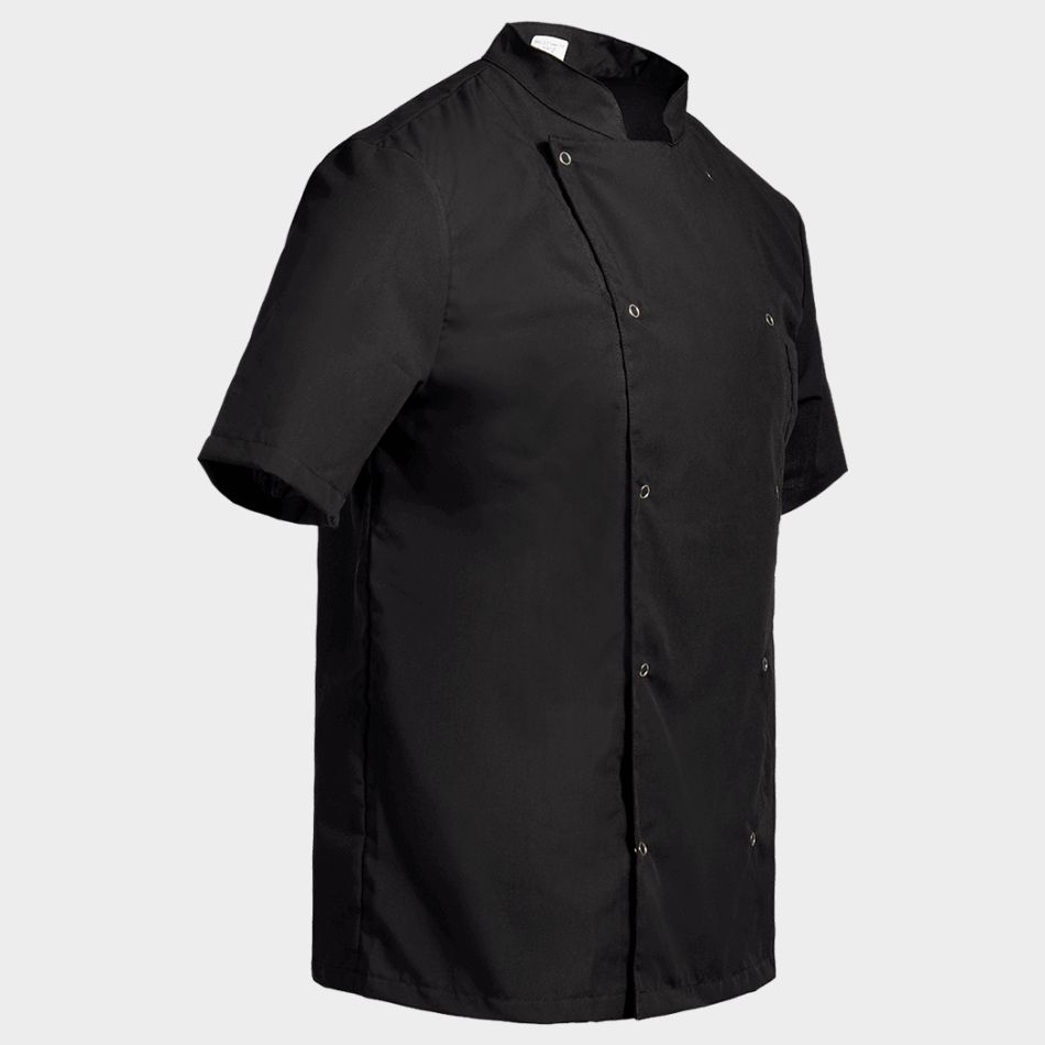Туника за готвачи с къс ръкав NAPOLI 2.0 BLACK - Image 4