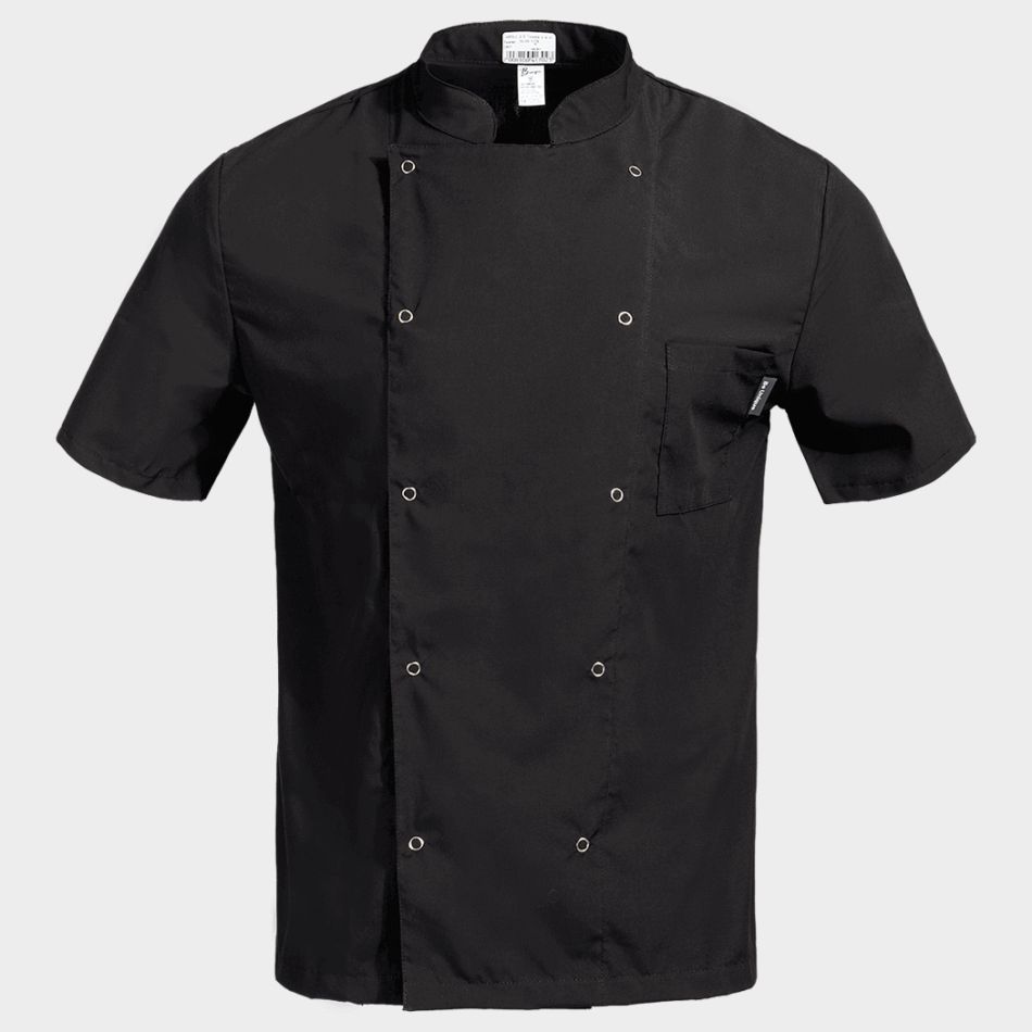 Туника за готвачи с къс ръкав NAPOLI 2.0 BLACK