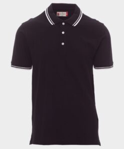 Тениска с яка PAYPER SKIPPER BLACK
