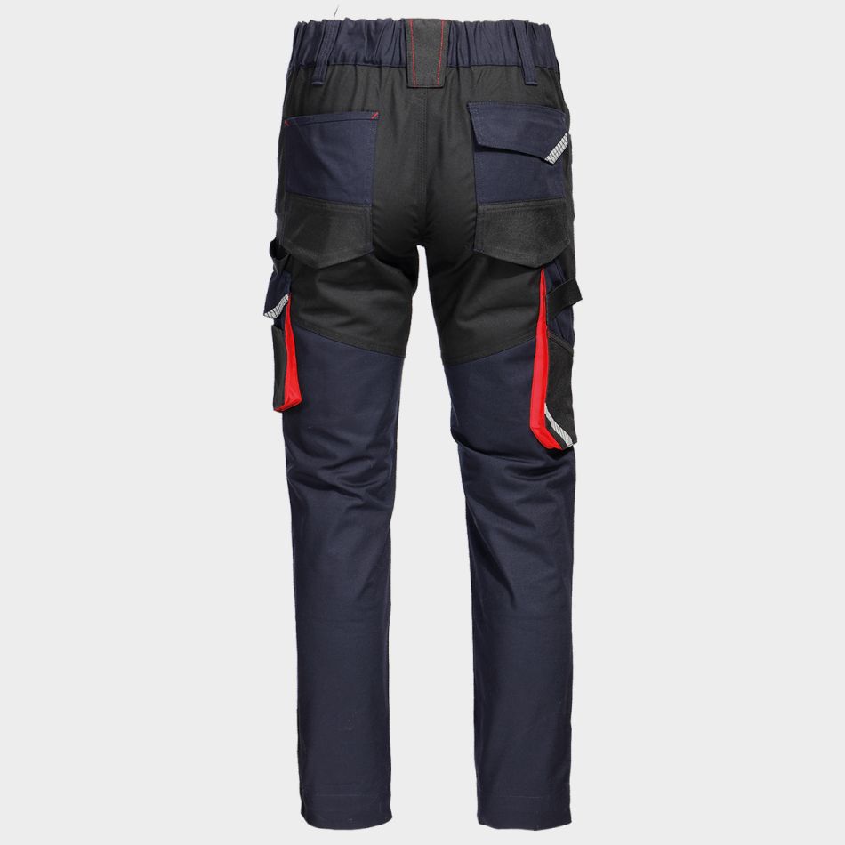 Работен панталон KASTOR STRETCH DARK BLUE/RED - Image 2