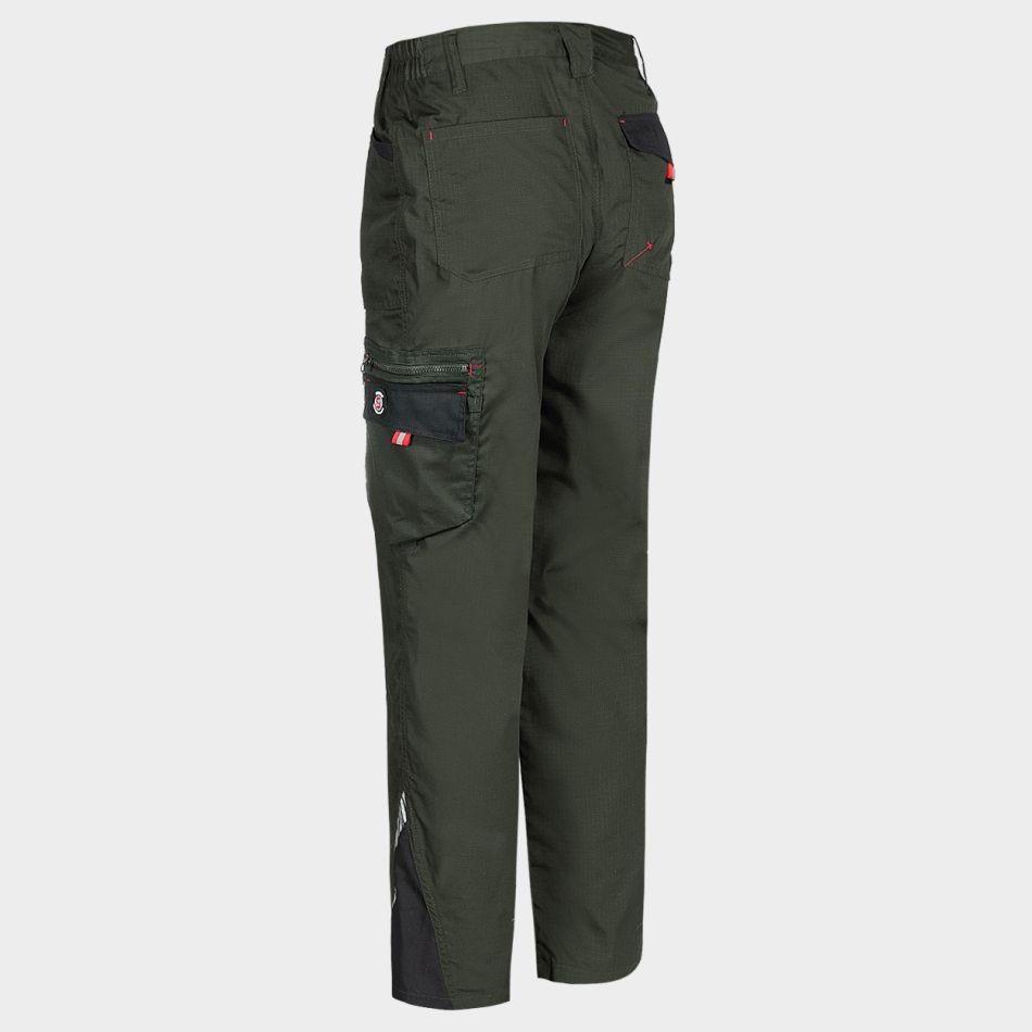 Работен панталон PRISMA LIGHT STRETCH OLIVE/BLACK - Image 5