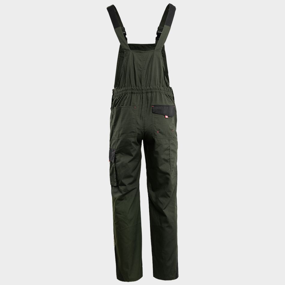 Работен полугащеризон PRISMA SUMMER OLIVE/BLACK - Image 2
