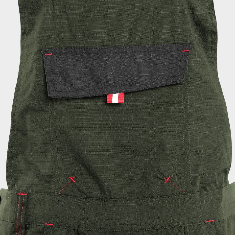 Работен полугащеризон PRISMA SUMMER OLIVE/BLACK - Image 5