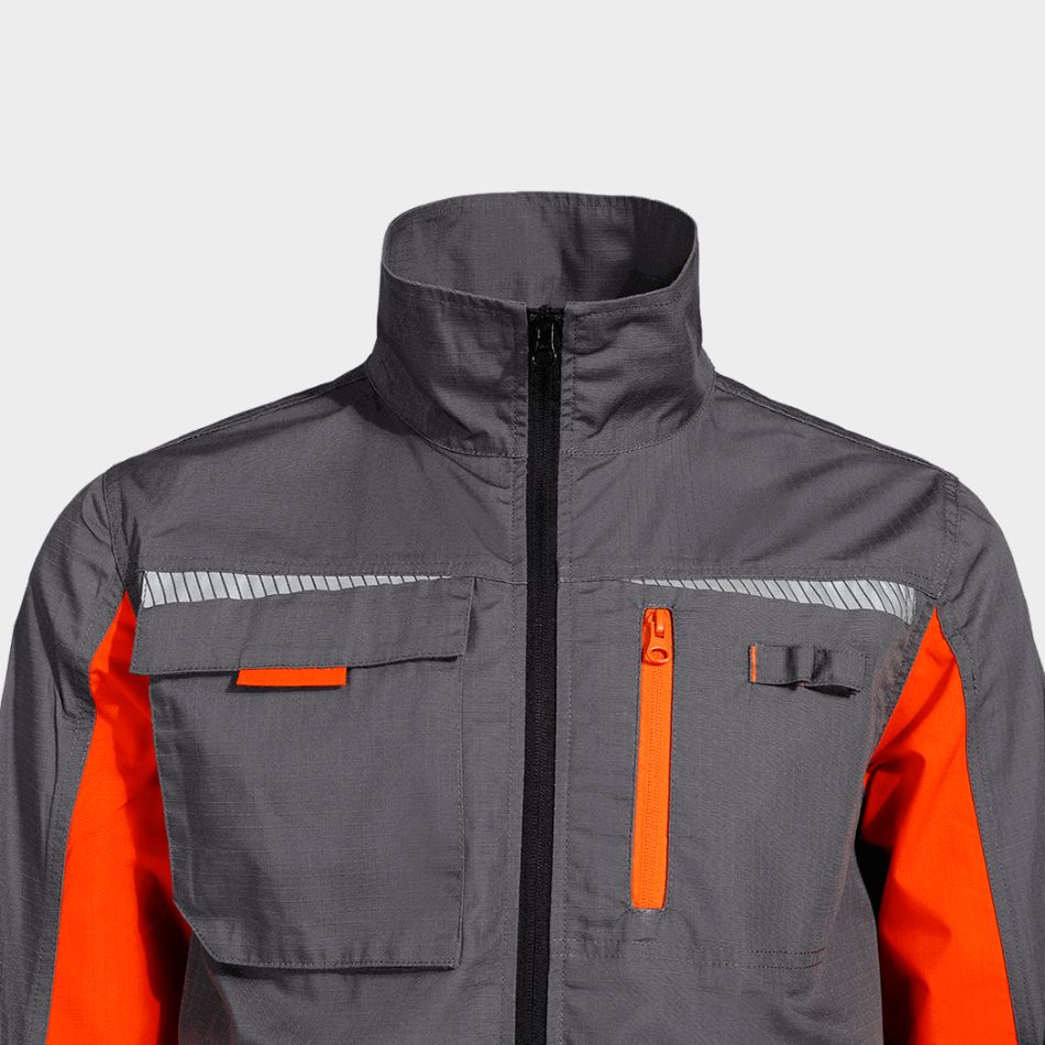 Работно яке PRISMA LIGHT STRETCH GREY/ORANGE - Image 5