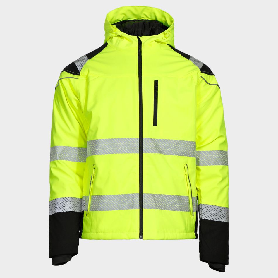 Сигнално софтшел яке PRISMA HV YELLOW