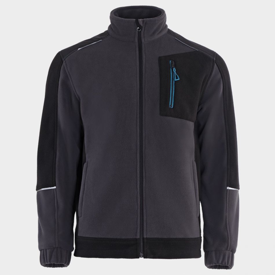 Суитшърт REVOLT FLEECE GREY/BLACK/PETROL - Image 2