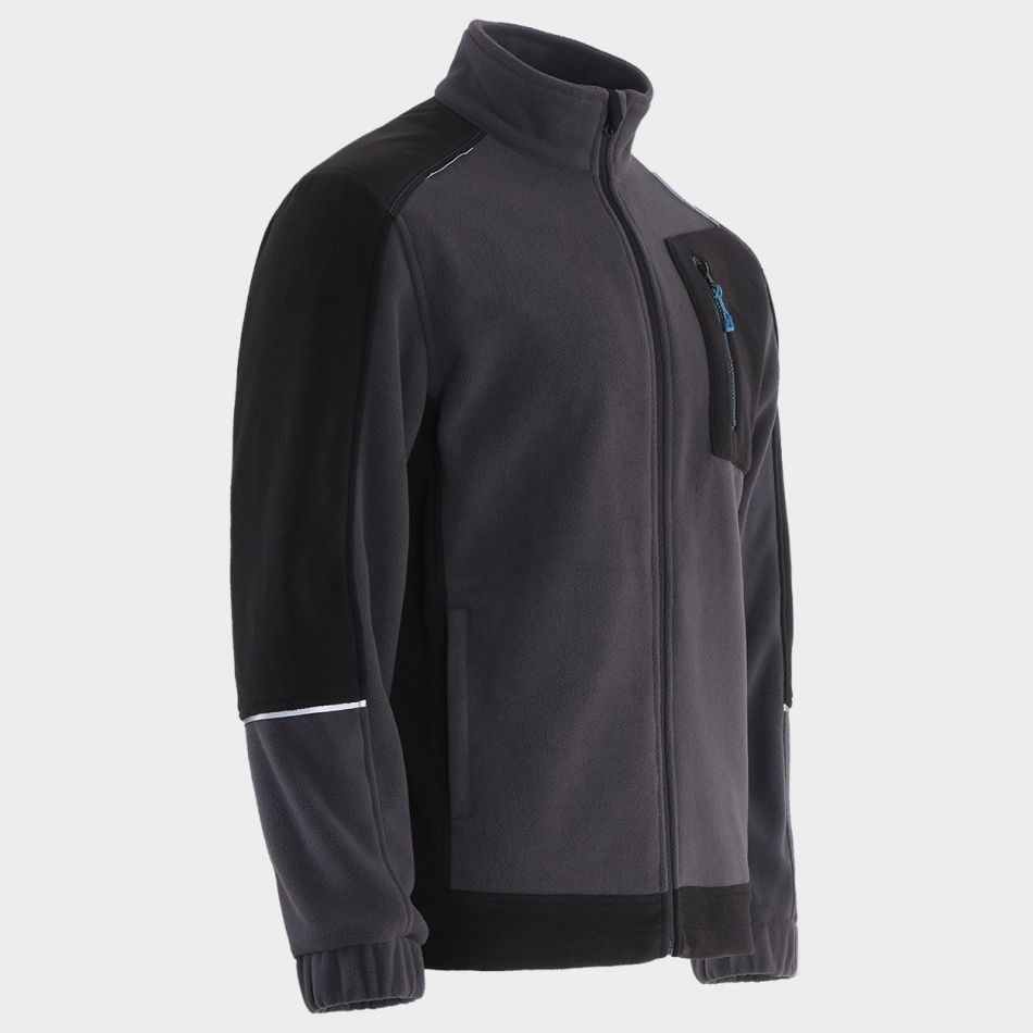 Суитшърт REVOLT FLEECE GREY/BLACK/PETROL - Image 4