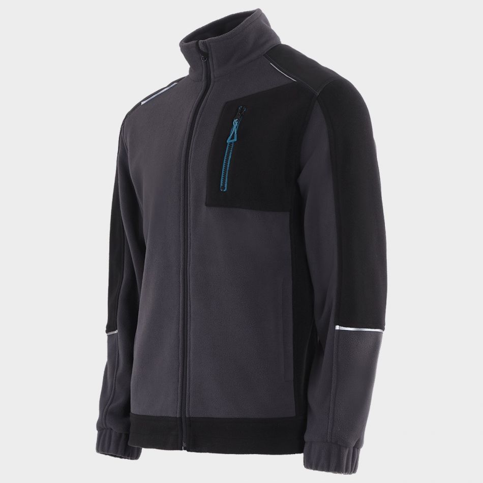 Суитшърт REVOLT FLEECE GREY/BLACK/PETROL - Image 5