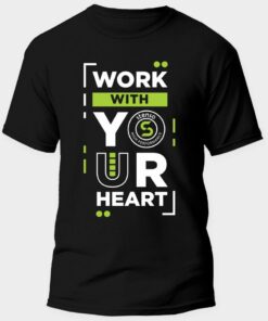 Тениска с лого PAYPER SUNSET BLACK/GREEN