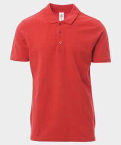 Тениска с яка PAYPER ROME RED