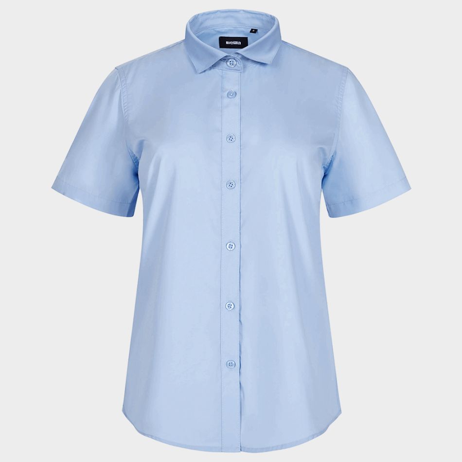Дамска риза с къс ръкав VELILLA LIGHT BLUE