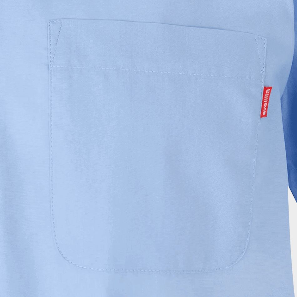 Мъжка риза с къс ръкав VELILLA LIGHT BLUE - Image 4